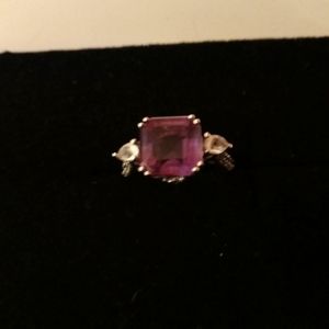Sterling silver Amethyst with topaz shoulders
